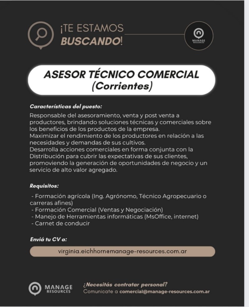 Asesor Técnico Comercial