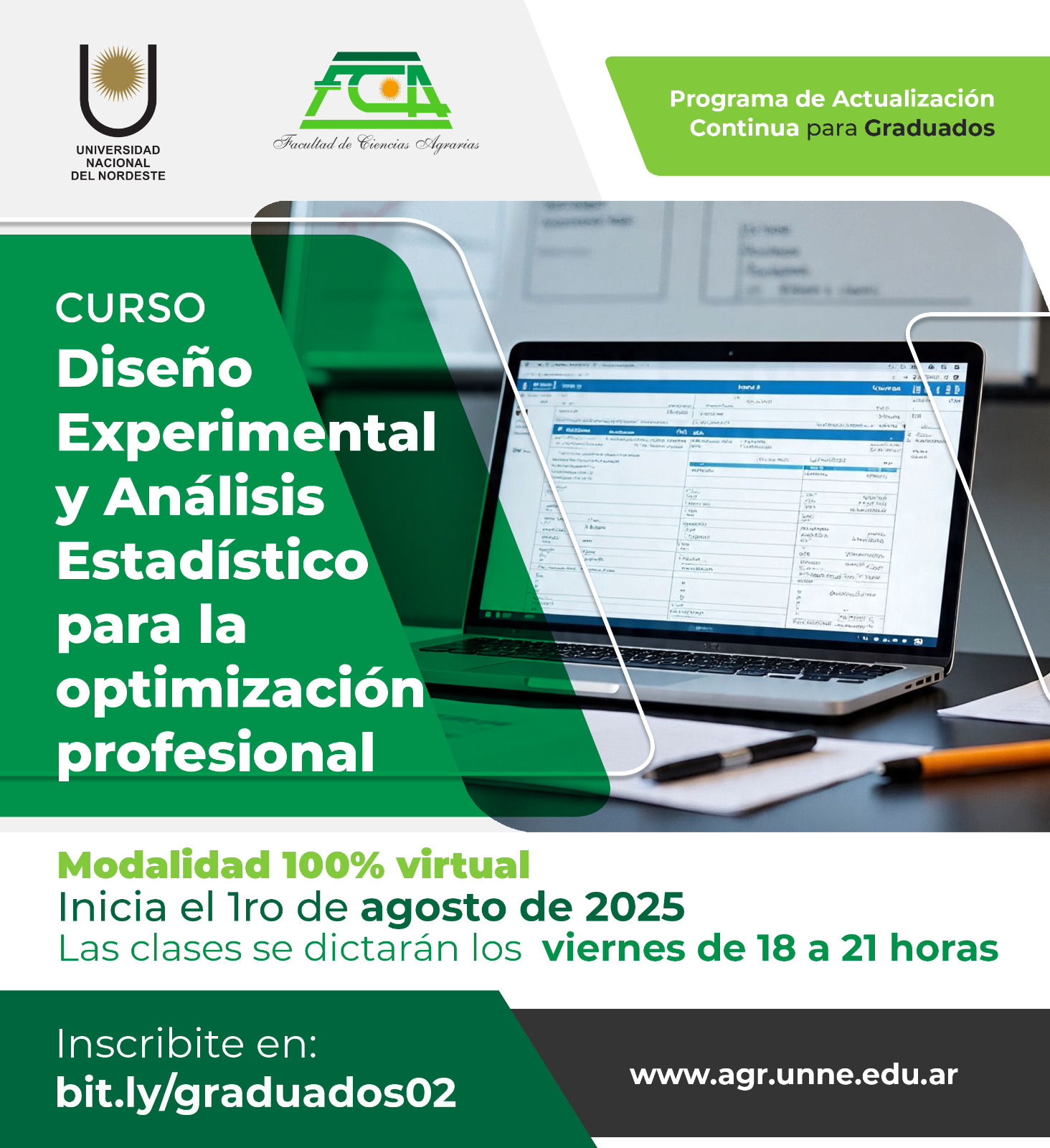 Flyer Estadística y Diseño Experimental para la Optimización Profesional