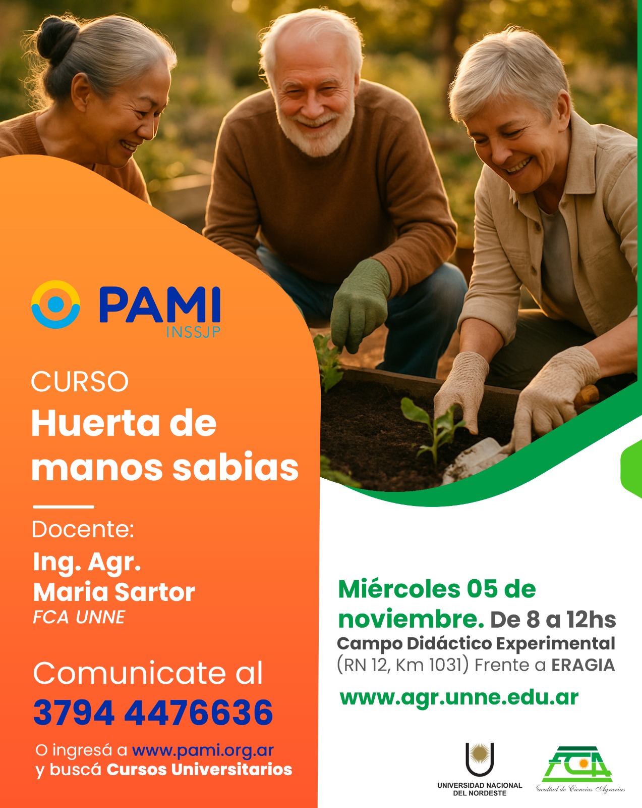 PAMI huerta de manos sabias